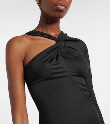 Ruched one-shoulder maxi dress | Victoria Beckham