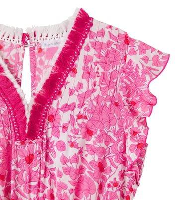 Sasha floral pleated playsuit | Poupette St Barth Kids