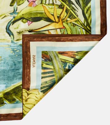 Sciarpa in raso di seta con stampa | Alémais