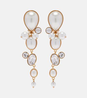 Pendientes de clip adornados | Oscar de la Renta