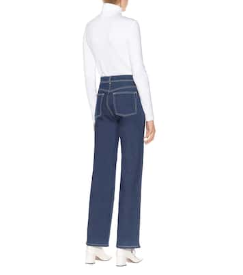 Blå Konst high-rise flared jeans | Acne Studios