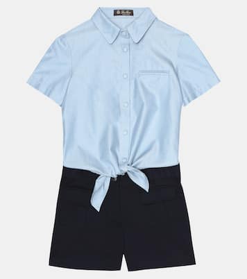 Bermudas Tanya en mezcla de algodón | Loro Piana Kids