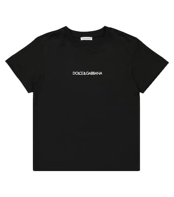Camiseta de algodón con logo | Dolce&Gabbana Kids
