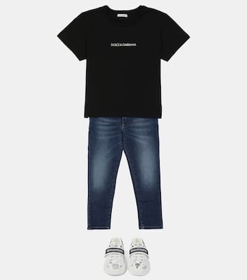 Camiseta de algodón con logo | Dolce&Gabbana Kids