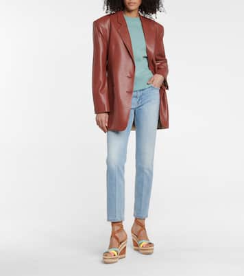 Lagoadonna 120 suede espadrille wedges | Christian Louboutin