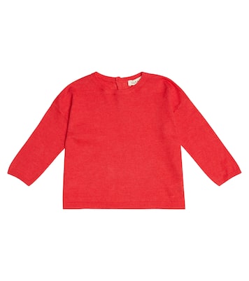 Baby Todea linen and cotton sweater | Caramel