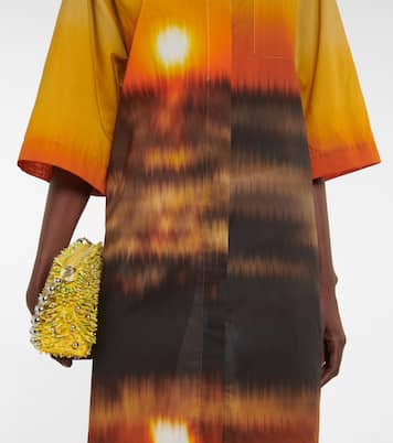 Abito chemisier in cotone con stampa | Dries Van Noten