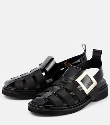 Sandali Viv' Rangers in pelle | Roger Vivier