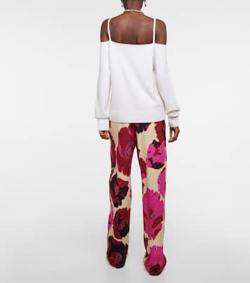 Off-shoulder wool sweater | Dries Van Noten