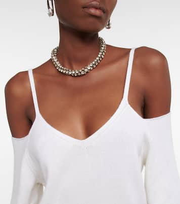 Off-shoulder wool sweater | Dries Van Noten