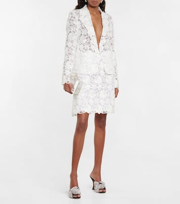 Giacca monopetto in pizzo macramé | Giambattista Valli