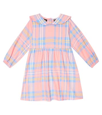 Vestido de franela de algodón a cuadros | Mini Rodini