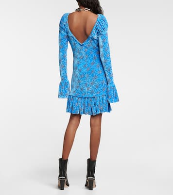 Floral velvet minidress | Rabanne