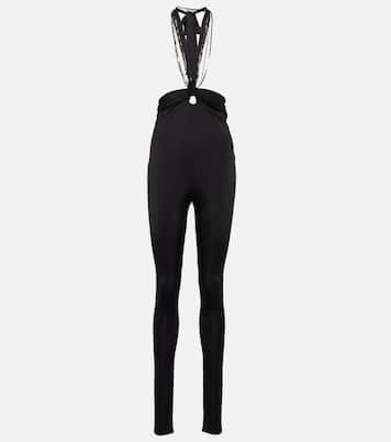 Ruby halterneck high-rise slim pants | The Attico