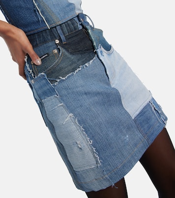 Patchwork denim miniskirt | Dolce&Gabbana