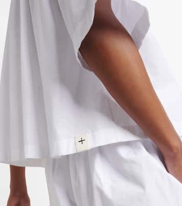 Top in cotone con pieghe | Jil Sander