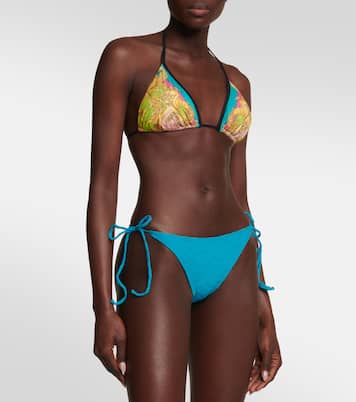 Slip bikini La Greca in jacquard | Versace