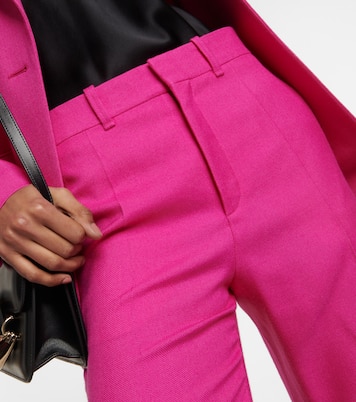 Pantalon à taille haute en laine mélangée | Chloé