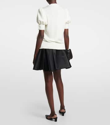 Jersey de lana con volantes | Noir Kei Ninomiya