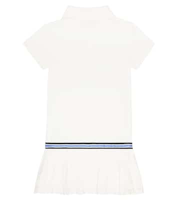 Pleated cotton-blend polo dress | Polo Ralph Lauren Kids