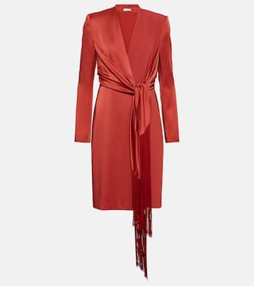 Maura wrap satin minidress | Max Mara