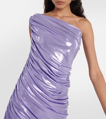 Robe Diana asymétrique en lamé | Norma Kamali