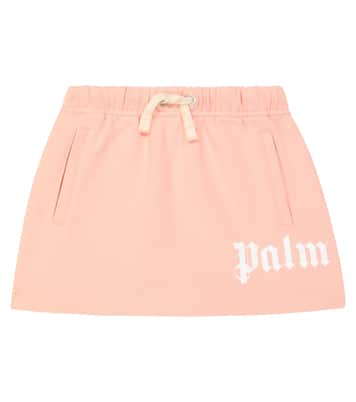 Gonna in jersey di cotone con logo | Palm Angels Kids