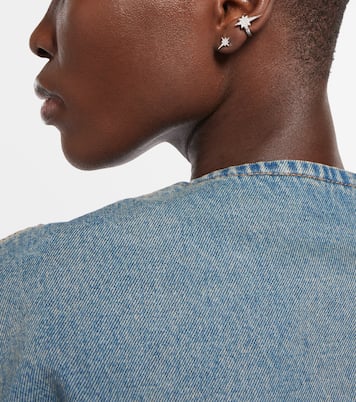 North Star 14kt white gold ear cuffs with diamonds | Robinson Pelham