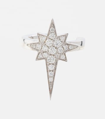 North Star 14kt white gold ear cuffs with diamonds | Robinson Pelham