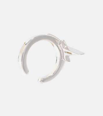 North Star 14kt white gold ear cuffs with diamonds | Robinson Pelham