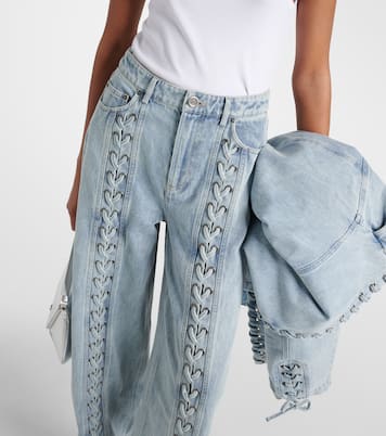 Jeans rectos con cordones | Rotate