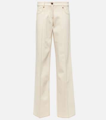 Weite Low-Rise-Hose Tuxis aus Baumwolle | Aya Muse