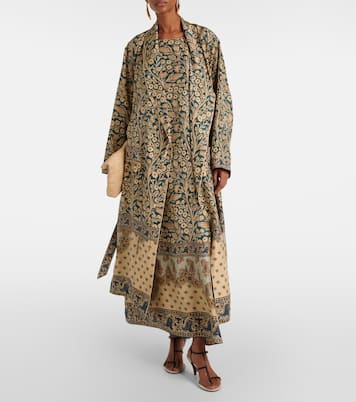 Manteau Landry imprimé en soie | Loro Piana
