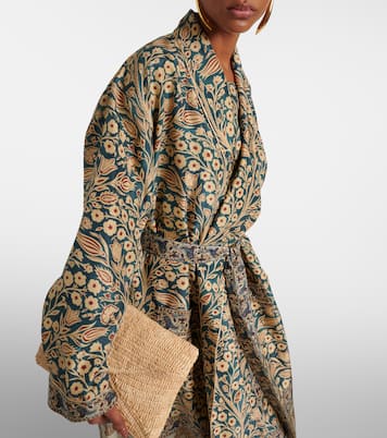 Manteau Landry imprimé en soie | Loro Piana