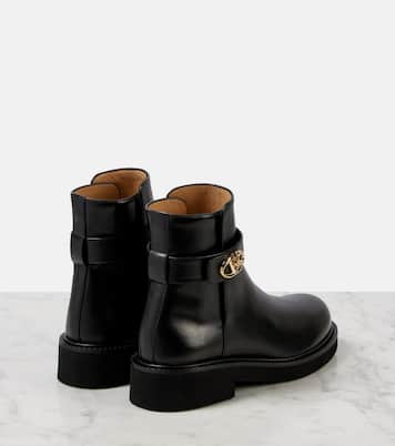 VLogo Locker leather bootie | Valentino Garavani