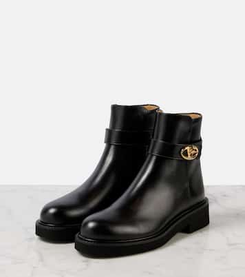VLogo Locker leather bootie | Valentino Garavani