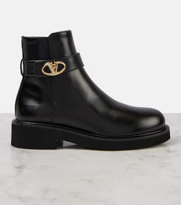 VLogo Locker leather bootie | Valentino Garavani