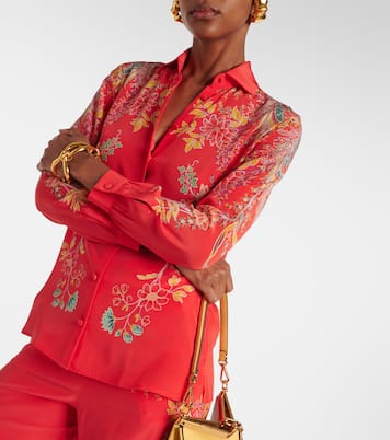 Camicia in crêpe de chine di seta | Etro