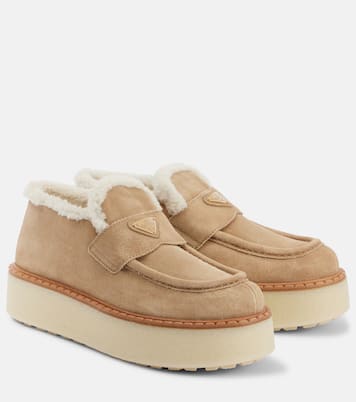 Evolve suede platform loafers | Prada
