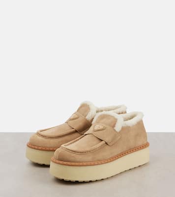 Evolve suede platform loafers | Prada