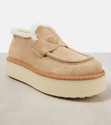 Evolve suede platform loafers | Prada