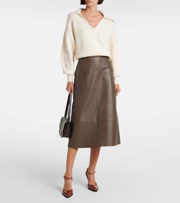 Gonna midi Blomfield in pelle | Joseph