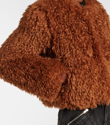 Cropped-Jacke Faustine aus Faux Shearling | Isabel Marant