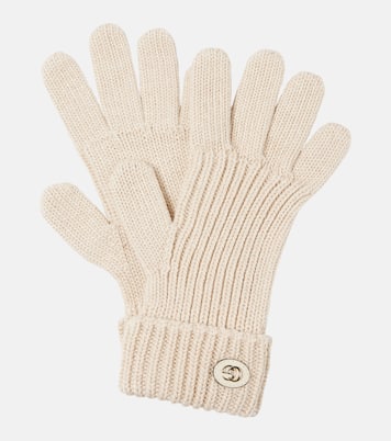 Guantes Double G de mezcla de lana | Gucci