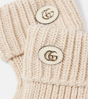 Guantes Double G de mezcla de lana | Gucci
