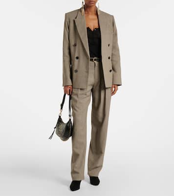 Pantalones tapered Iwena de mezcla de algodón | Isabel Marant
