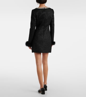 Sequined metallic minidress | Self-Portrait