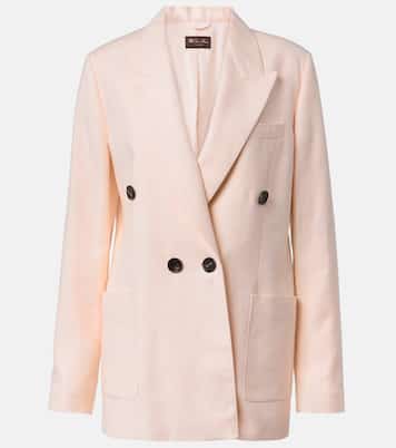 Genny linen and wool Batavia blazer | Loro Piana