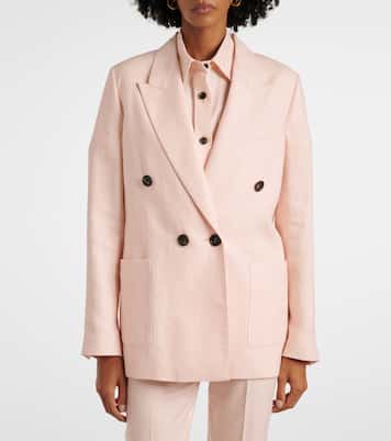 Genny linen and wool Batavia blazer | Loro Piana