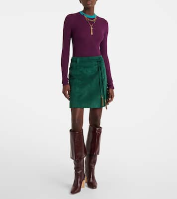 Minirock aus Veloursleder | Chloé